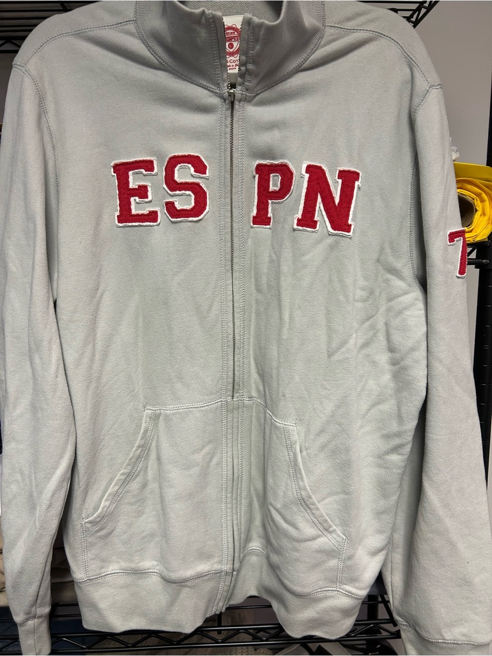 Gray Full-Zip Men's Sweater Jacket